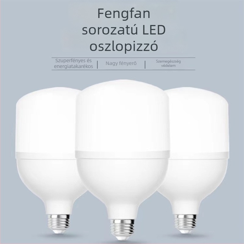 Shunguan 28W LED izzó, Fengfan sorozat, E27 foglalat, IP30, raktár- és műhelyhasználatra