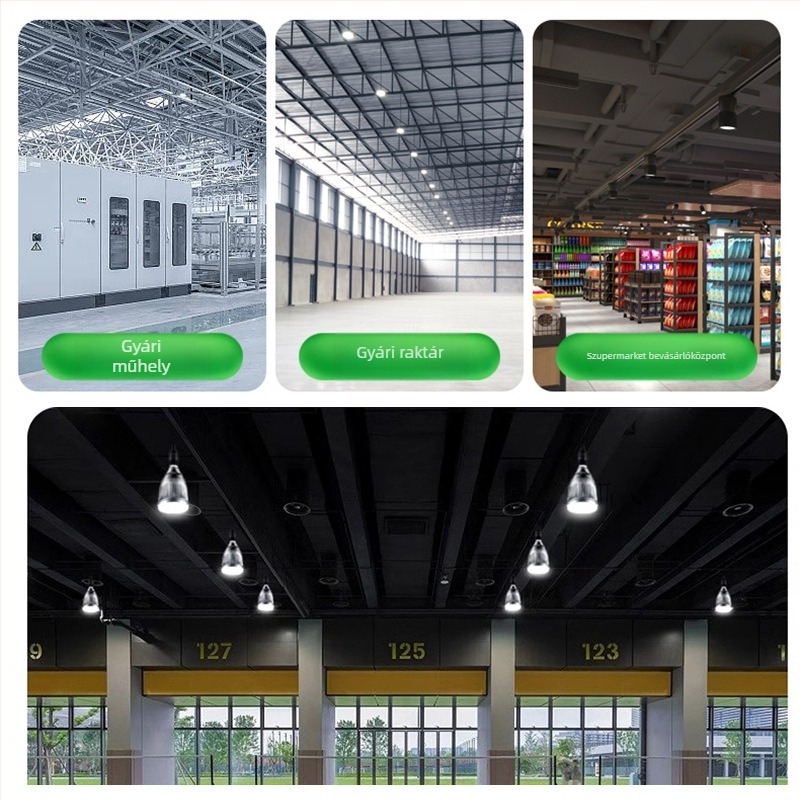 LED nagy gömbizzó, nagy teljesítményű, 200W, energiatakarékos, E27 foglalat