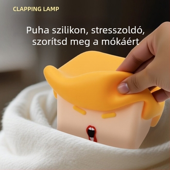 Szilikon érintéses éjszakai lámpa USB töltéssel, hálószoba alváshoz, 30 perces időzítő, lágy fény, szemvédő