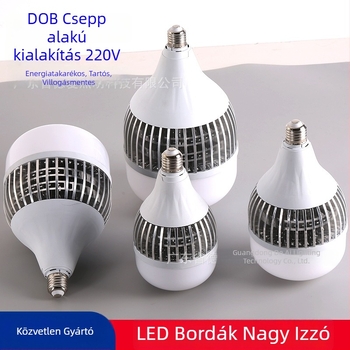 LED izzó, ultra‑fényes, szemvédő, villogásmentes, nagy gömb alakú, fehér fény, belső energiatakarékos lámpa