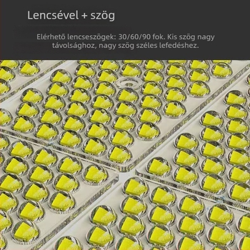 200W kültéri LED fényvető, IP66 vízálló, 360 LED, 5000 lm, ipari/építési világítás