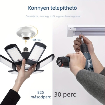 Összecsukható LED magas mennyezeti lámpa raktárak és ipari létesítmények számára
