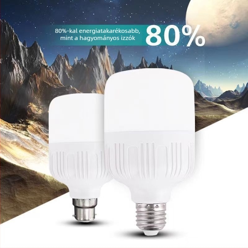 LED energiatakarékos izzó állandó árammal, E27 csavaros és B22 Bajonet aljzattal, nagy teljesítményű, fehér fény