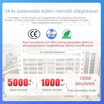LED kültéri vetítőfény fákhoz és tájvilágításhoz, vízálló, alumínium ház, IP66