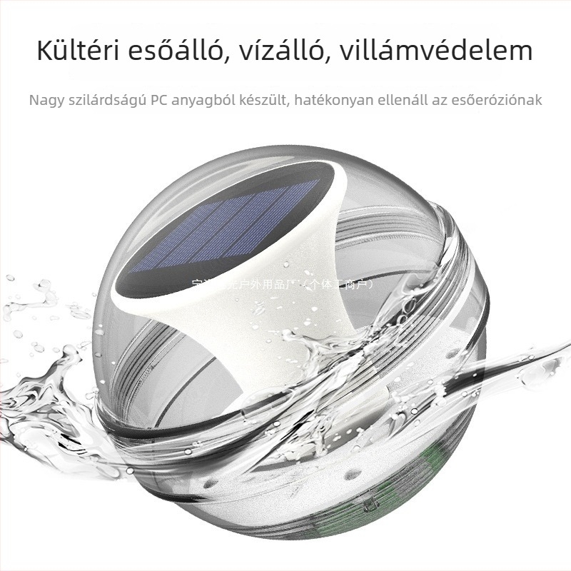 Napelemes úszó fények kültéri használatra, vízálló tó- és kertvilágítás, éjszakai világítás, három üzemmód