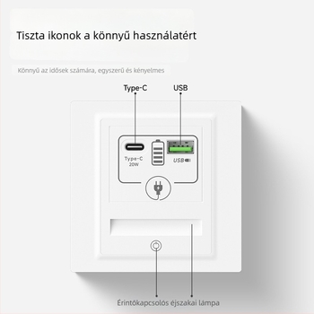 LED éjszakai lámpa ötlyukú aljzattal és mozgásérzékelővel, lépcsőházhoz, folyosóhoz, hálószobához és az ágy mellett