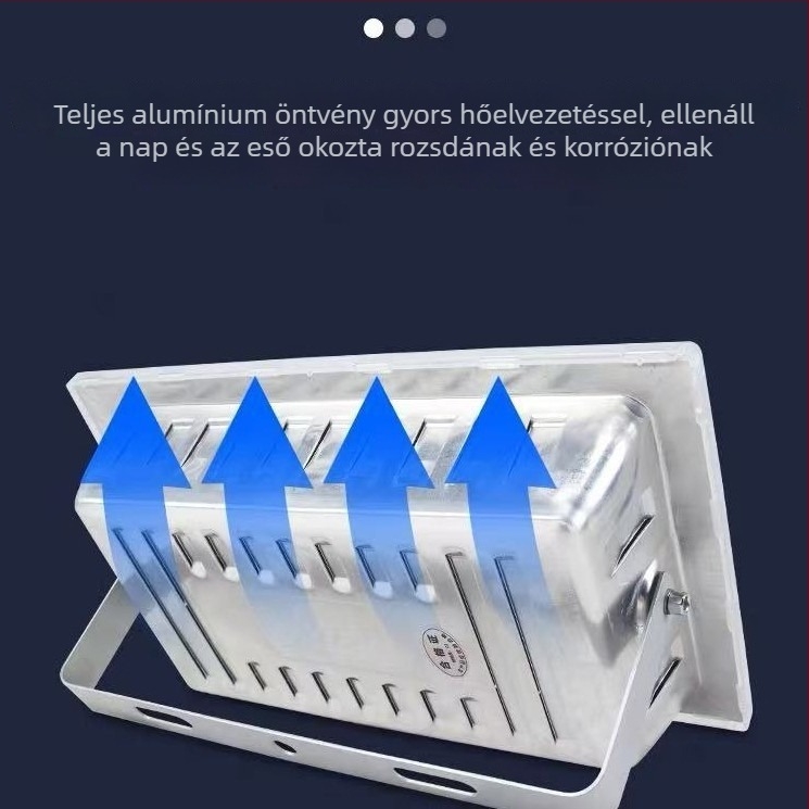 LED reflektor 50W Ant-Style stílusban, nagy fényerő 8000 lm, IP67, 180° fényvető szög, kültéri-beltéri használatra