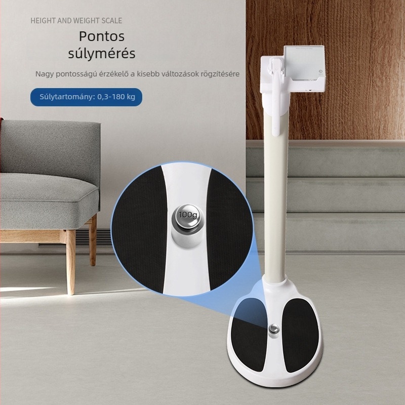 Felnőttek és gyermekek számára magasság- és testsúlymérő készülék — pontos magasság- és testsúlymérő — elektronikus mérleg