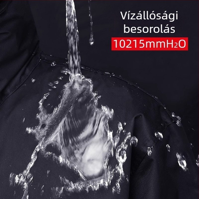 Felnőtt, 2 részes esőkabát és nadrág készlet elektromos kerékpározáshoz, légáteresztő, fényvisszaverő, Oxford vászon