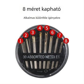 Kézi varrású tűk kettős szemmel, acél tűk arany végével, hagyományos ultra vékony varrótűk ruhákhoz, kézzel készített