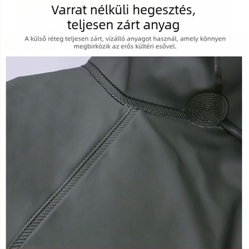 Hosszú kötött esőkabát- szélvédő, uniszex, kültéri túrázáshoz