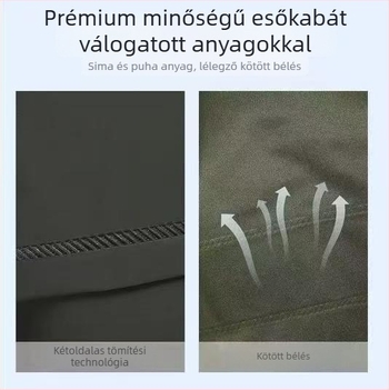 Hosszú kötött esőkabát- szélvédő, uniszex, kültéri túrázáshoz