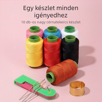10 darabos otthoni varrókészlet, hordozható és kompakt, többfunkciós, magas minőségű, varrás és javítás