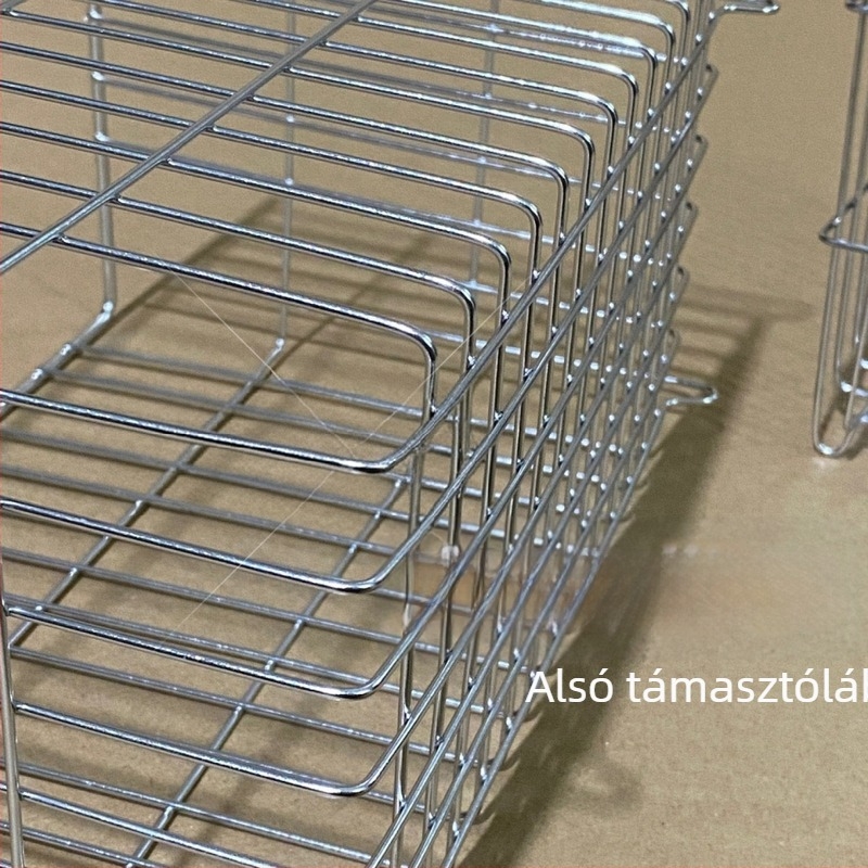 304 rozsdamentes acél tárolókosár – fürdőszoba, konyha és asztal, nassolnivalók és egyéb holmik rendezője