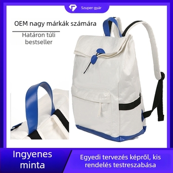 Dupont papírtáska hátizsák, vízálló Kraft papírtáska, diák laptop hátizsák, ingázó táska, logóval testreszabható