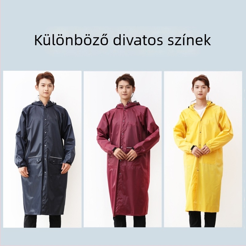 Hosszú esőponcsó egy személynek, uniszex, kerékpározáshoz és elektromos rollerhez, modern