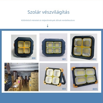 Xuanyou Napelemes LED Floodlight kerthez és kültéri használatra, vész- és kemping világítás, IP66