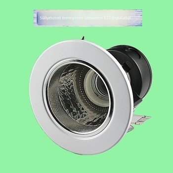 Hagyományos beépített mennyezeti downlight, hengeres házzal, különböző méretekben elérhető