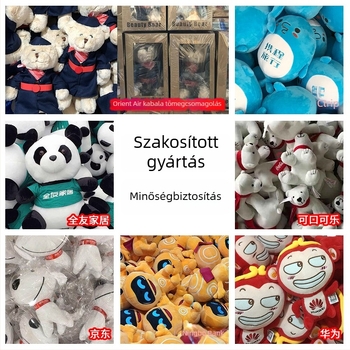 Egyedi plüss kabalafigura, a kép alapján személyre szabva, medálos jellegű bábu