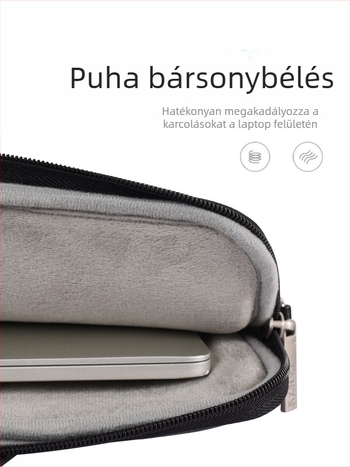 15 hüvelykes laptop táska vállon, PU anyag, vízálló, kopásálló, ütésálló, kompatibilis Huawei, Microsoft, Asus, Lenovo, Dell, Xiaomi