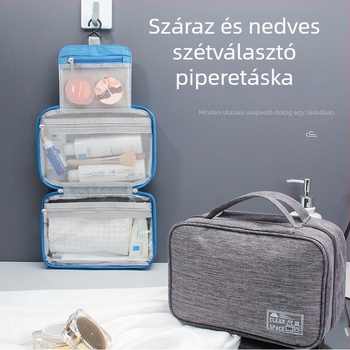 Tavasz 2022 új, multifunkcionális nedves– száraz elválasztású, hordozható akasztós neszesszer utazásokhoz, vízálló, összecsukható tároló