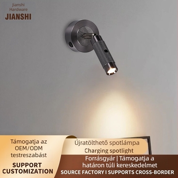 Testreszabható, újratölthető felületre szerelt ezüst spotlámpák galériákhoz, ruhaboltokhoz és kirakatokhoz, olasz minimalist stílusú mennyezeti világítás és éjjeliszekrény lámpák