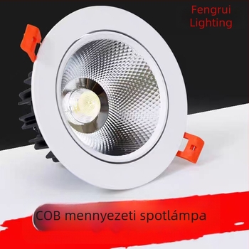 LED rejtett mennyezeti downlight COB-projektorral, rejtett mennyezetvilágítás, Bullseye COB spot a nappaliba, otthoni és kereskedelmi használatra