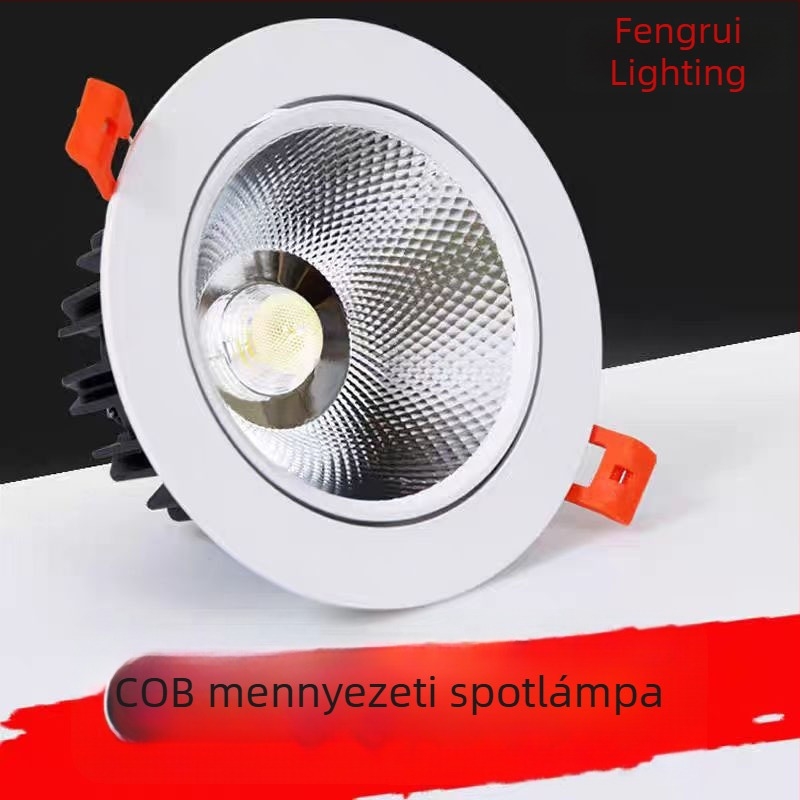 LED rejtett mennyezeti downlight COB-projektorral, rejtett mennyezetvilágítás, Bullseye COB spot a nappaliba, otthoni és kereskedelmi használatra