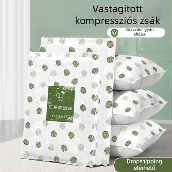 Vákuum tömörítő tasak paplanokhoz és ruhákhoz, tároló taska pehelydzsekikhez, otthoni rendszerezés