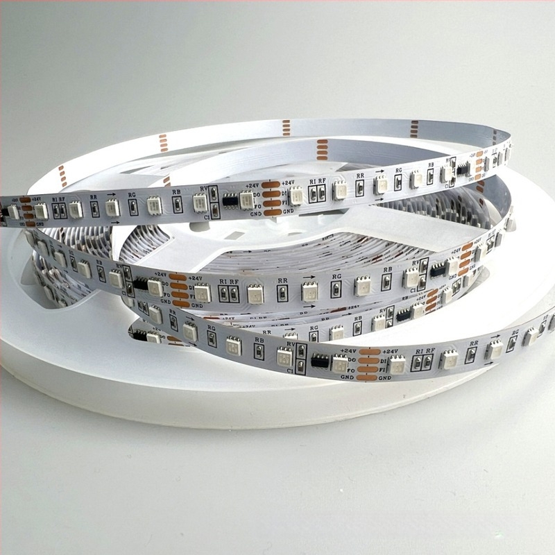 Rugalmas LED-szalag 3535 RGB, 8 mm széles, 120 LED, vezérlővel
