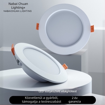 LED beépített mennyezeti downlight, hengeralakú, nappalira és folyosóra, beltéri világítás ruházati üzlethez