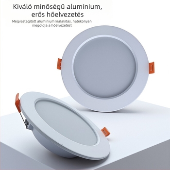 LED beépített mennyezeti downlight, hengeralakú, nappalira és folyosóra, beltéri világítás ruházati üzlethez