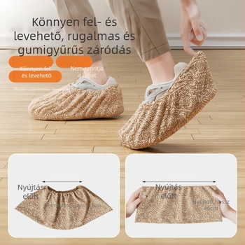Egyszer használatos cipővédők nem szőtt anyagból, beltéri használatra, könnyen felhúzhatók, ultra vastag, vízálló, csúszásmentes, kopásálló, gépteremhez