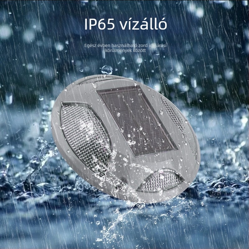Napelemes kültéri föld alatti lámpák lépcsőkhöz, udvarhoz és gyephez – IP65 vízálló LED dekor világítás