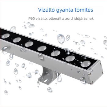 Kültéri LED homlokzati világítás – mosó típus, 24V, IP65, RGB vagy mono, épületek és hidak külső falainak megvilágítására