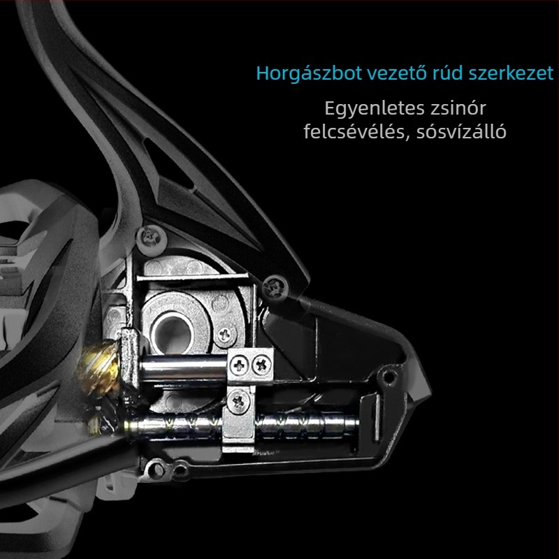 DEUKIO Spinning orsó, teljesen fémszerkezet, sós víznek ellenálló, hosszú dobásokhoz, csalikkal történő horgászatra