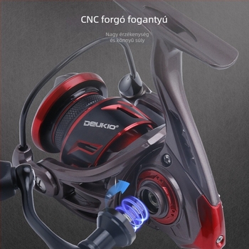 DEUKIO ultra könnyű spinning orsó csalihorgászathoz, damilhoz és hosszú dobásokhoz, tengeri botokhoz