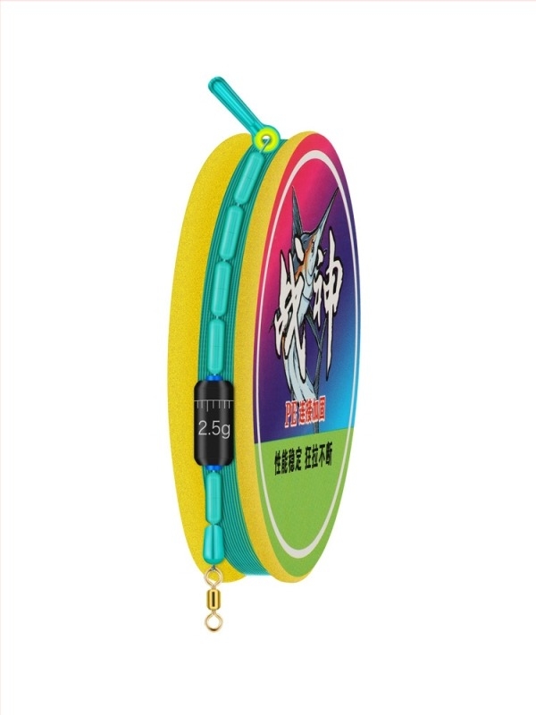 PE megerősített fő zsinór — kész, kötött nylon zsinór halászathoz, hosszúságok 2,7–8,1 m