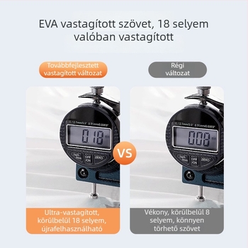 Gyerekeknek szóló EVA esőkabát poncsó, egy darabból, vastabb és hosszabbított kivitelben, 3–6 éveseknek