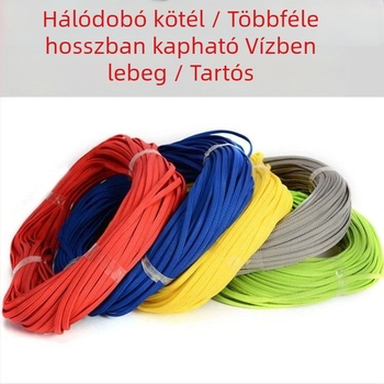 Úszó kézi kötél dobóhálóhoz, színes lapos kötél