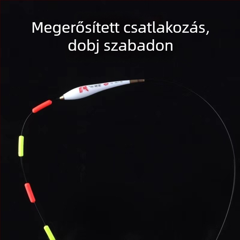 Nano horgászúszó – nagy ötlyukú távolsággal, vastag farok, figyelemfelkeltő dizájn, ólommentes, önállóan álló úszó