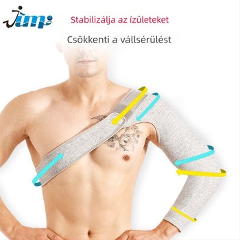 Állítható kompressziós vállvédő diszlokált vállhoz, kar- és könyökvédő, sportos válltámogatás