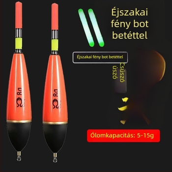 Fényes vízcsepp alakú úszó rock horgászatához, hosszú dobásokhoz, csúszó úszó tengeri bottal