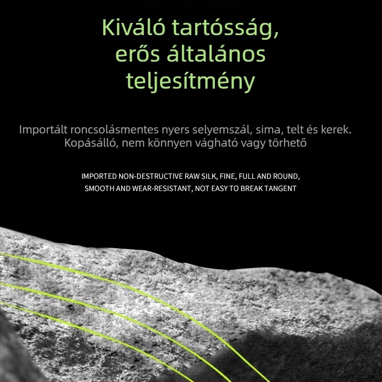 Nylon fő zsinór sziklához és tengeri horgászathoz, kopásálló, 100 m