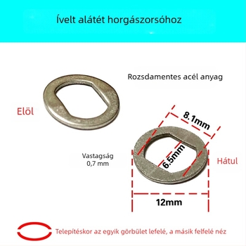Módosított Abu Garcia horgászorsó — csillag fék kar, alátét gyűrű, rugólemez, dob kerék, cseppkerék, vaslemez kerék