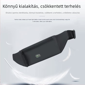 Férfiak számára divatos övtáska, sokoldalú sport- és utazási crossbody nylonból, nagy kapacitású