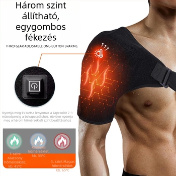 USB elektromos melegítő vállpárna periarthritis terápia, melegítés és meleg kompresszió, önmelegedő vállpárna