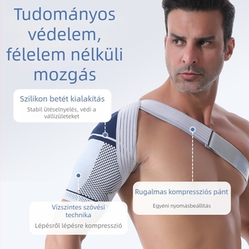 Állítható, lélegző vállvédő sportokra (kosárlabda és fitnesz)