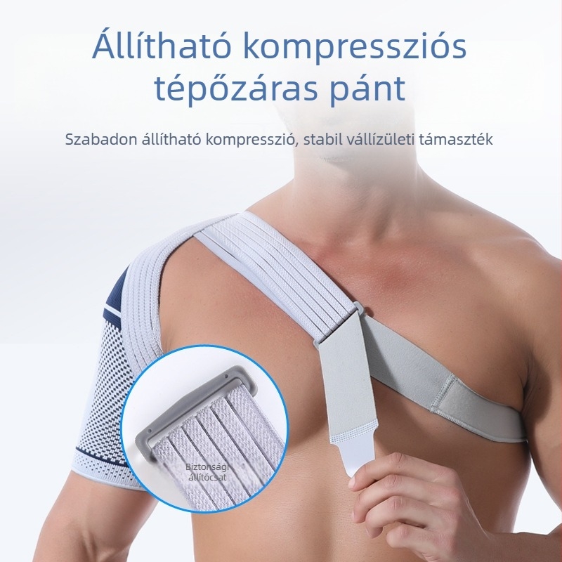 Állítható, lélegző vállvédő sportokra (kosárlabda és fitnesz)
