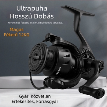 Calio spinningorsó teljesen fémből készült dobbal, hézagmentes kialakítás, hosszú távolságú dobásokhoz tengeri horgászatra